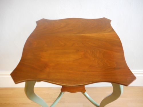 ANTIQUE WALNUT OCCASIONAL TABLE - ADDITIONAL PHOTO 14