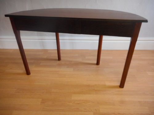 ANTIQUE MAHOGANY DEMILUNE TABLE - ADDITIONAL PHOTO 11
