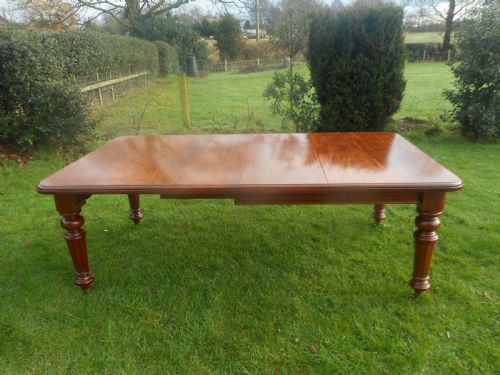 VICTORIAN MAHOGANY DINING TABLE - ADDITIONAL PHOTO 8
