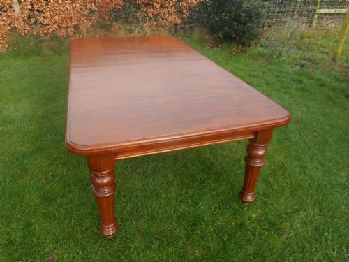 VICTORIAN MAHOGANY DINING TABLE - ADDITIONAL PHOTO 9