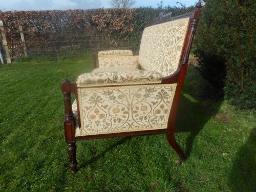 ANTIQUE VICTORIAN ROSEWOOD SOFA - ADDITIONAL PHOTO 11