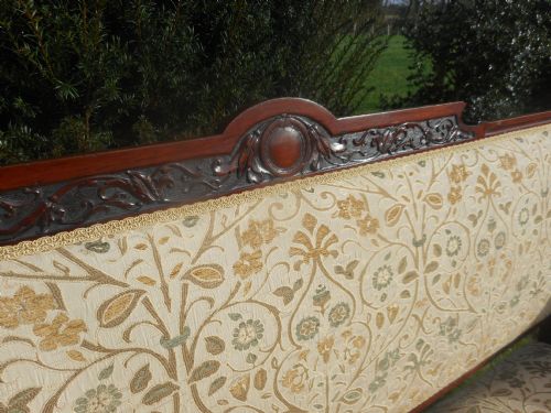 ANTIQUE VICTORIAN ROSEWOOD SOFA - ADDITIONAL PHOTO 12