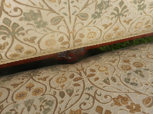 ANTIQUE VICTORIAN ROSEWOOD SOFA - ADDITIONAL PHOTO 13
