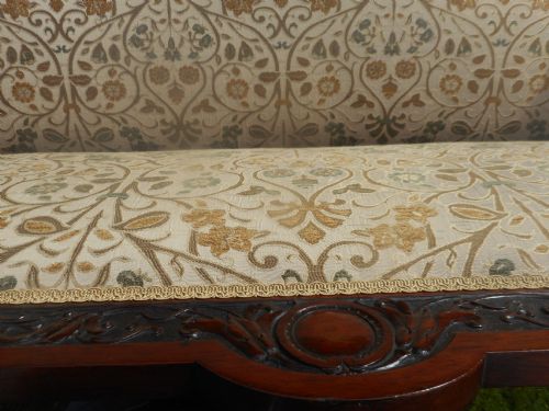 ANTIQUE VICTORIAN ROSEWOOD SOFA - ADDITIONAL PHOTO 14