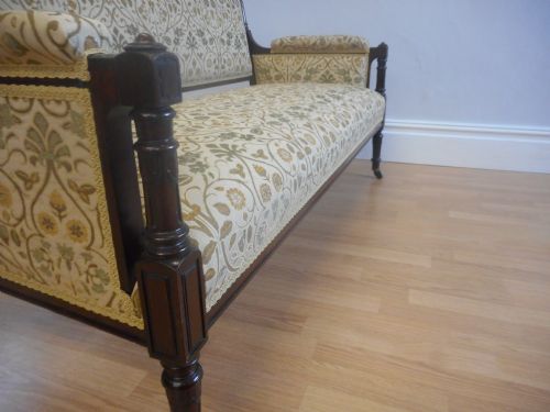 ANTIQUE VICTORIAN ROSEWOOD SOFA - ADDITIONAL PHOTO 18