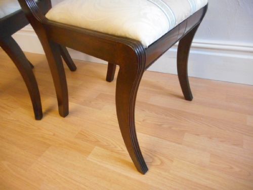 ANTIQUE REGENCY PAIR OF SIDE CHAIRS - ADDITIONAL PHOTO 5