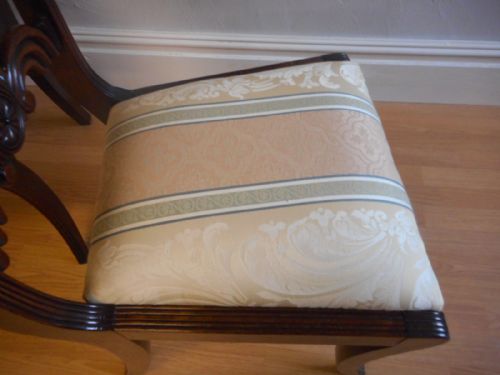 ANTIQUE REGENCY PAIR OF SIDE CHAIRS - ADDITIONAL PHOTO 8