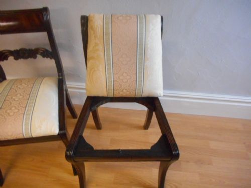 ANTIQUE REGENCY PAIR OF SIDE CHAIRS - ADDITIONAL PHOTO 9