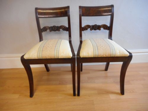 ANTIQUE REGENCY PAIR OF SIDE CHAIRS - ADDITIONAL PHOTO 12