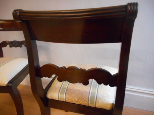 ANTIQUE REGENCY PAIR OF SIDE CHAIRS - ADDITIONAL PHOTO 14
