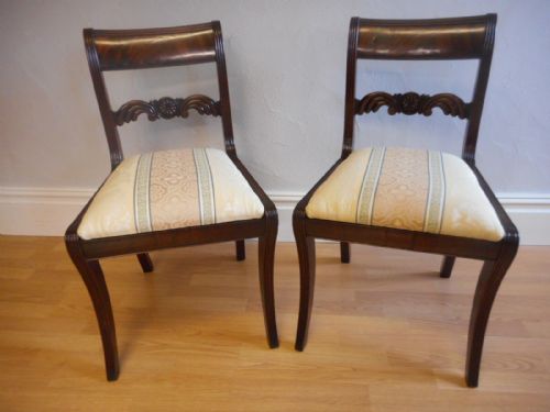 ANTIQUE REGENCY PAIR OF SIDE CHAIRS - ADDITIONAL PHOTO 16