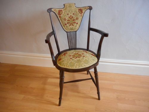 antique arts crafts arm chair - CATEGORY: ANTIQUE CHAIRS - DATED 1920