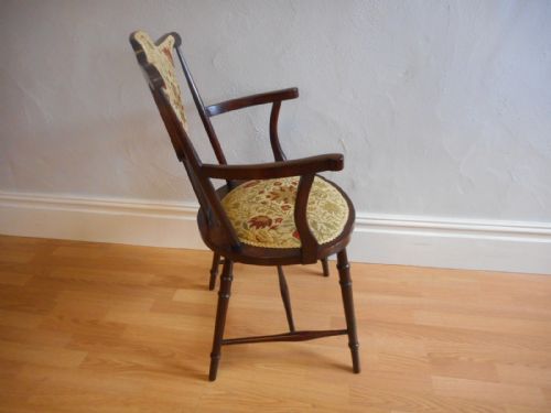ANTIQUE ARTS CRAFTS ARM CHAIR - ADDITIONAL PHOTO 1