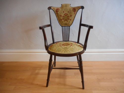 ANTIQUE ARTS CRAFTS ARM CHAIR - ADDITIONAL PHOTO 2