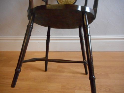 ANTIQUE ARTS CRAFTS ARM CHAIR - ADDITIONAL PHOTO 11