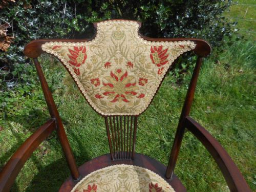 ANTIQUE ARTS CRAFTS ARM CHAIR - ADDITIONAL PHOTO 16