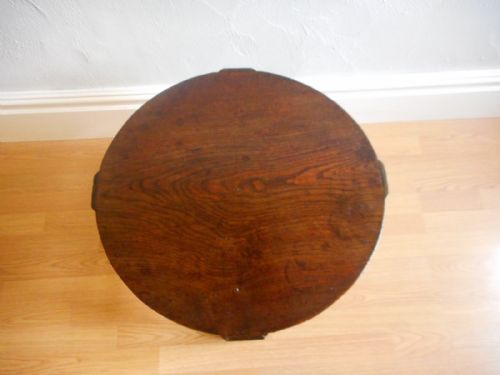 ANTIQUE ARTS CRAFTS OAK COFFEE TABLE - ADDITIONAL PHOTO 5