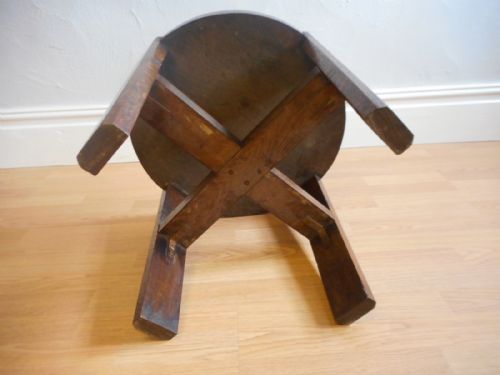 ANTIQUE ARTS CRAFTS OAK COFFEE TABLE - ADDITIONAL PHOTO 12
