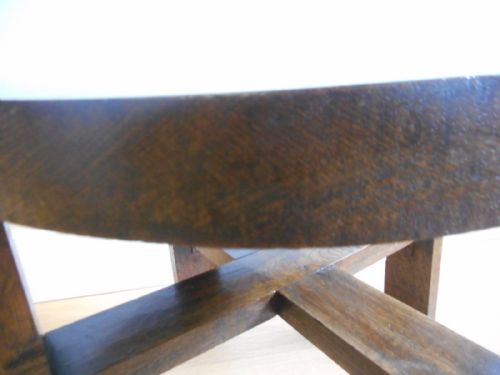 ANTIQUE ARTS CRAFTS OAK COFFEE TABLE - ADDITIONAL PHOTO 14