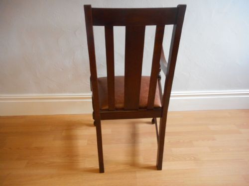 ANTIQUE OAK ARM CHAIR - ADDITIONAL PHOTO 3