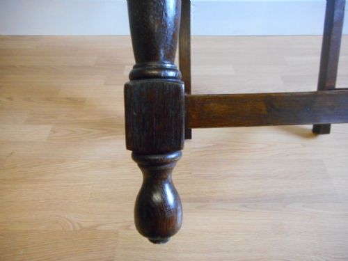 ANTIQUE OAK ARM CHAIR - ADDITIONAL PHOTO 13