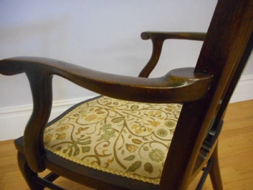 ANTIQUE EDWARDIAN ARM CHAIR - ADDITIONAL PHOTO 3