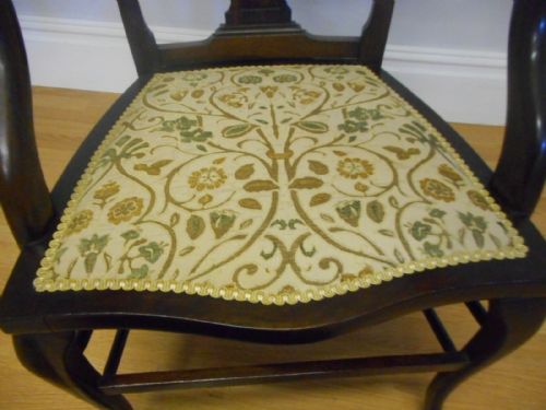 ANTIQUE EDWARDIAN ARM CHAIR - ADDITIONAL PHOTO 7