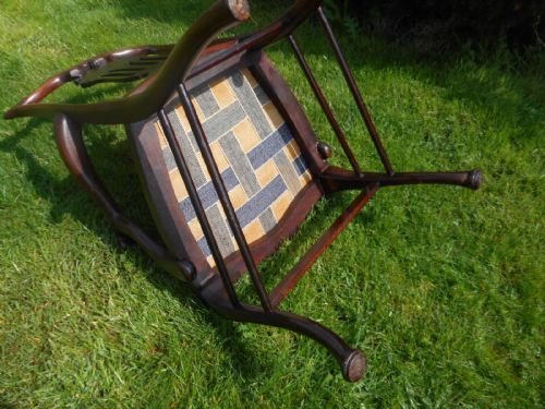 ANTIQUE EDWARDIAN ARM CHAIR - ADDITIONAL PHOTO 13
