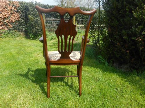 ANTIQUE EDWARDIAN ARM CHAIR - ADDITIONAL PHOTO 14