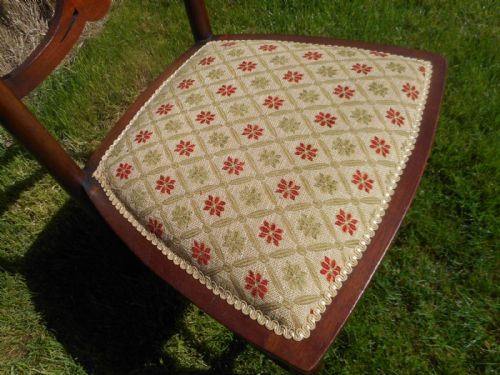 ANTIQUE ARTS CRAFTS LADDER BACK CHAIR - ADDITIONAL PHOTO 2