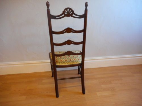 ANTIQUE ARTS CRAFTS LADDER BACK CHAIR - ADDITIONAL PHOTO 6