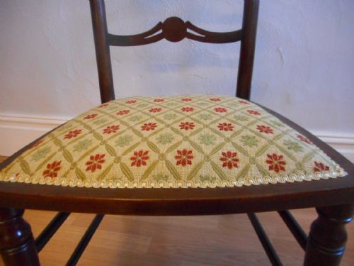 ANTIQUE ARTS CRAFTS LADDER BACK CHAIR - ADDITIONAL PHOTO 11