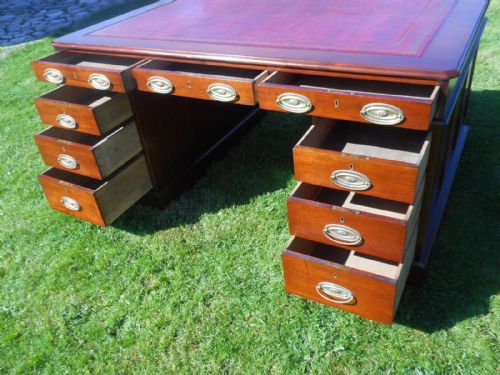 ANTIQUE PARTNERS DESK - ADDITIONAL PHOTO 9