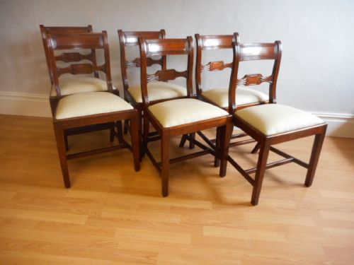 antique regency dinning chairs - CATEGORY: ANTIQUE CHAIRS - DATED REGENCY