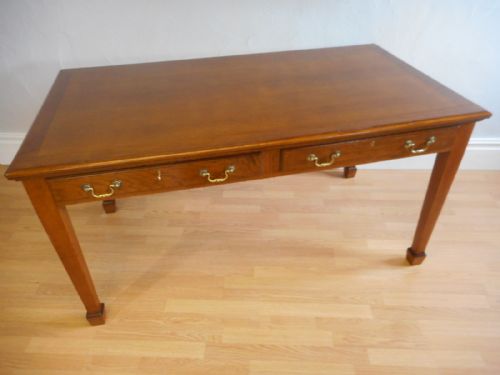 ANTIQUE EDWARDIAN WRITING TABLE - ADDITIONAL PHOTO 2