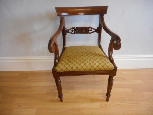ANTIQUE REGENCY ARM CHAIR - ADDITIONAL PHOTO 1