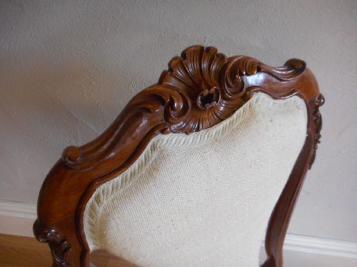 ANTIQUE VICTORIAN ROSEWOOD CHAIR - ADDITIONAL PHOTO 1