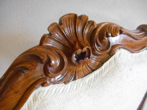 ANTIQUE VICTORIAN ROSEWOOD CHAIR - ADDITIONAL PHOTO 2