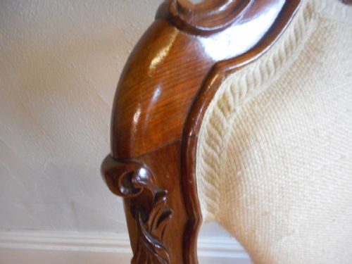 ANTIQUE VICTORIAN ROSEWOOD CHAIR - ADDITIONAL PHOTO 3