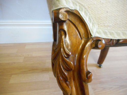 ANTIQUE VICTORIAN ROSEWOOD CHAIR - ADDITIONAL PHOTO 7