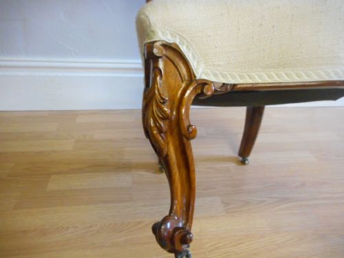 ANTIQUE VICTORIAN ROSEWOOD CHAIR - ADDITIONAL PHOTO 8