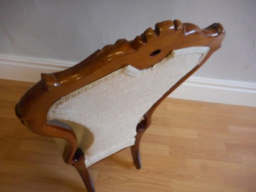 ANTIQUE VICTORIAN ROSEWOOD CHAIR - ADDITIONAL PHOTO 12