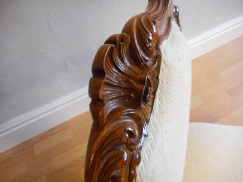 ANTIQUE VICTORIAN ROSEWOOD CHAIR - ADDITIONAL PHOTO 13