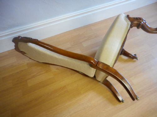 ANTIQUE VICTORIAN ROSEWOOD CHAIR - ADDITIONAL PHOTO 15