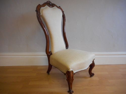 ANTIQUE VICTORIAN ROSEWOOD CHAIR - ADDITIONAL PHOTO 16