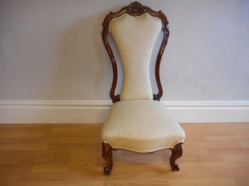 ANTIQUE VICTORIAN ROSEWOOD CHAIR - ADDITIONAL PHOTO 18