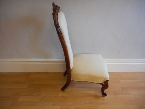 ANTIQUE VICTORIAN ROSEWOOD CHAIR - ADDITIONAL PHOTO 19