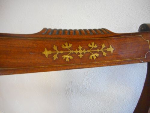 ANTIQUE REGENCY CAMPAIGN CHAIR - ADDITIONAL PHOTO 3