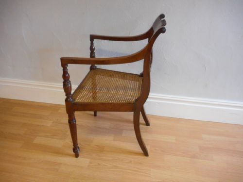 ANTIQUE REGENCY CAMPAIGN CHAIR - ADDITIONAL PHOTO 10