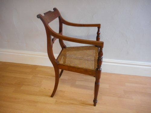 ANTIQUE REGENCY CAMPAIGN CHAIR - ADDITIONAL PHOTO 12